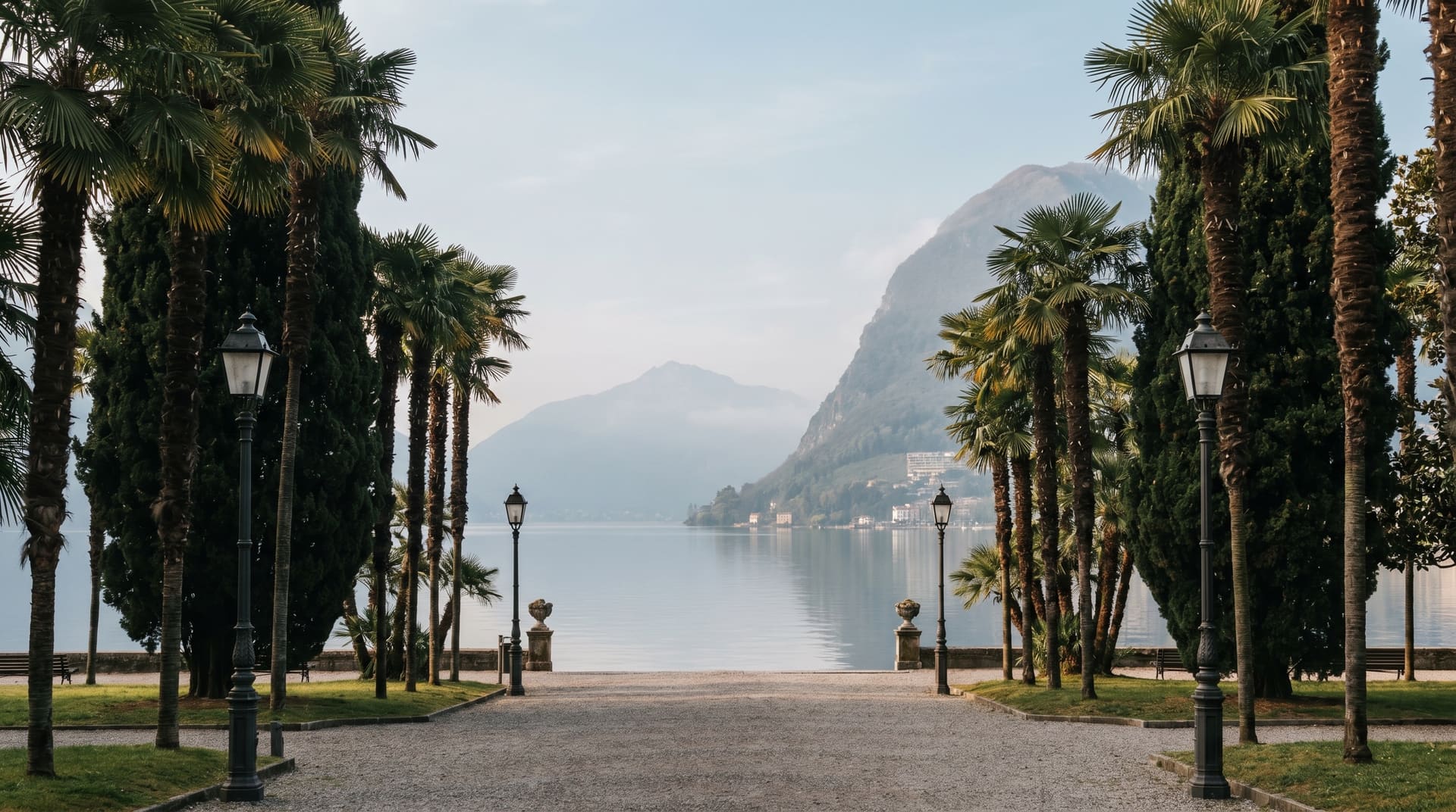 Lugano, Switzerland, editorial landmark
