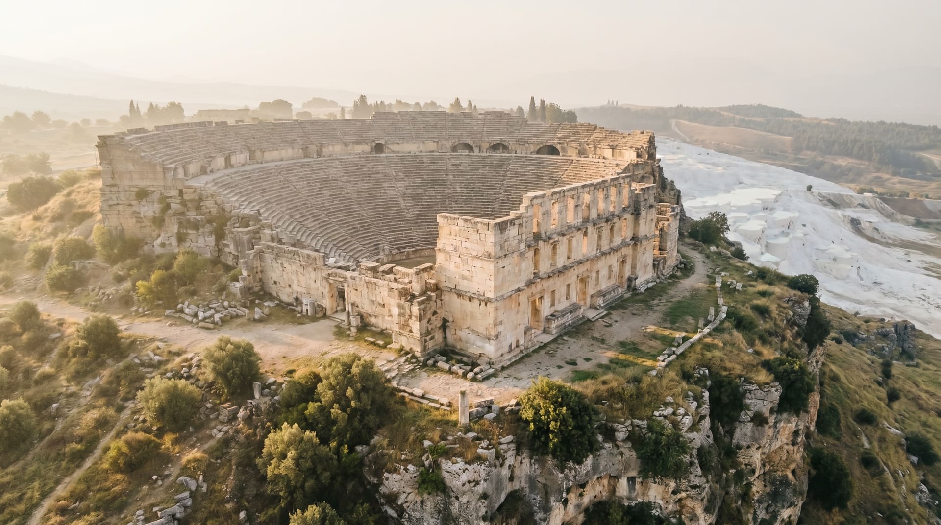 Pamukkale, Turkey, editorial landmark